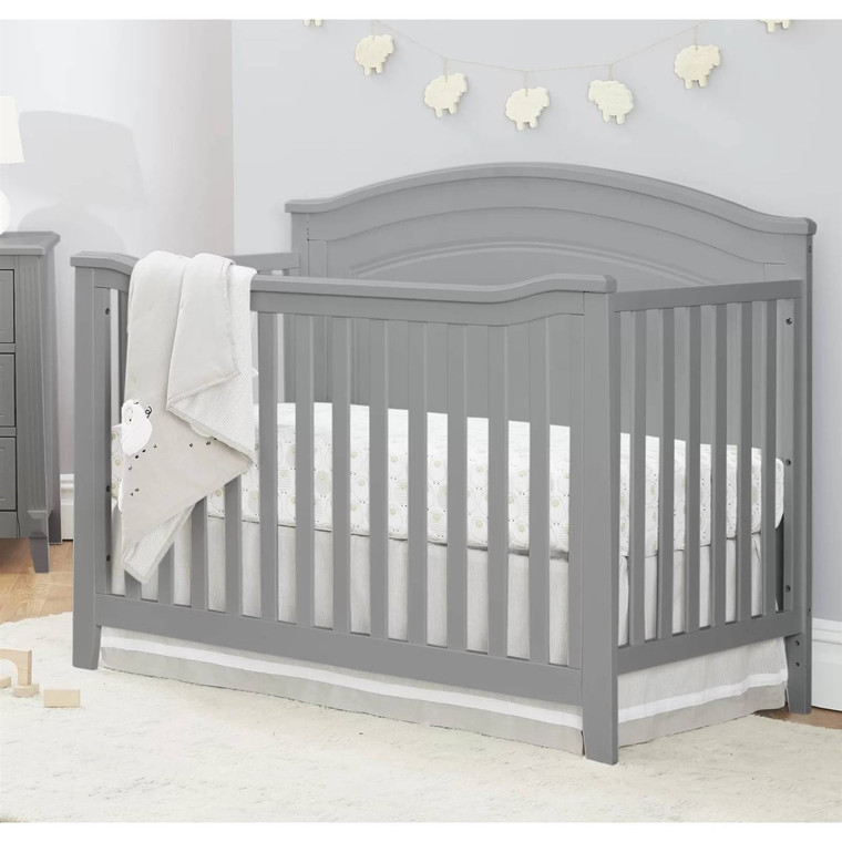SF Home Solid Wood Convertible Crib in Grey - Toddler Bed Sold Separately Q280-GRBFNC267183925