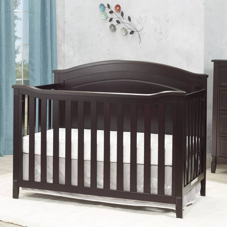 SF Home Espresso Solid Wood Convertible Crib - Toddler Bed Sold Separately Q280-ESBFOC267175932