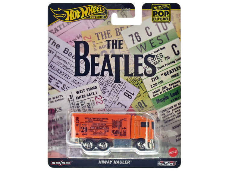 Hiway Hauler Orange with Concert Ticket Graphics "The Beatles" "Pop Culture" Series Diecast Model C F977-HVJ41