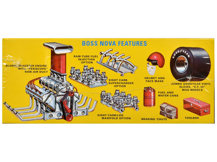 Skill 2 Model Kit Boss Nova Funny Car 1/25 Scale Model by AMT F977-AMT1441