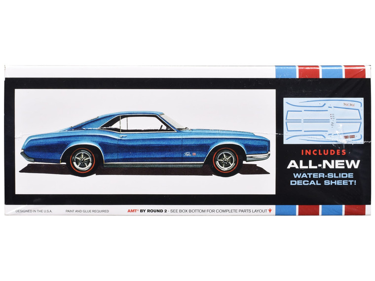Skill 2 Model Kit 1966 Buick Riviera GS 1/25 Scale Model by AMT F977-AMT1439
