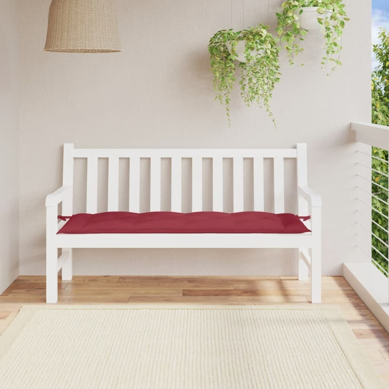 Garden Bench Cushion Wine Red 59.1"x19.7"x2.8" Oxford Fabric A949-361611