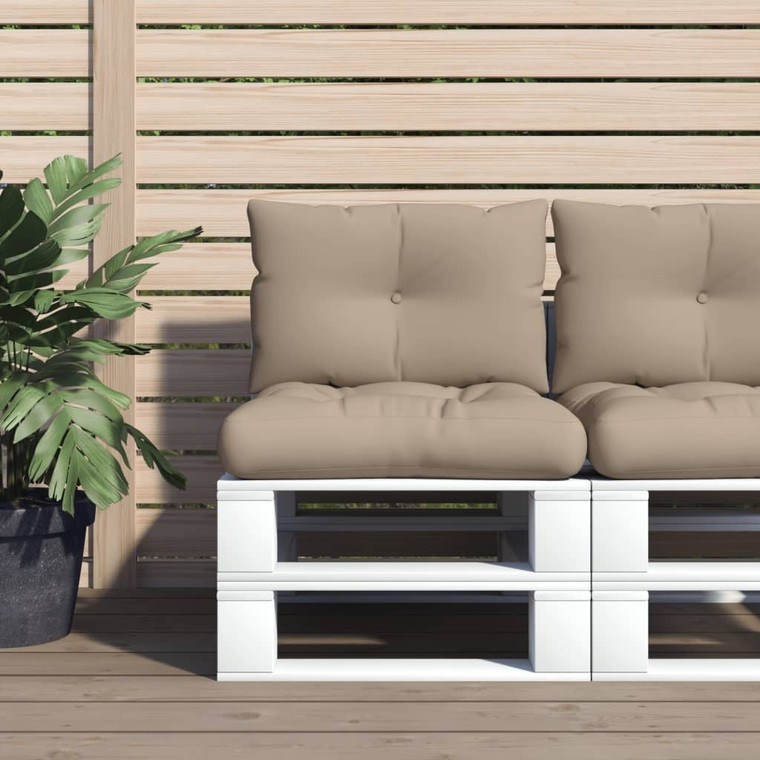 Pallet Cushions 2 pcs Taupe Fabric A949-360842