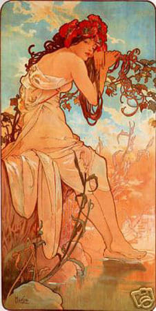 Summer Alphonse Mucha Q385-3741-12x18_AD
