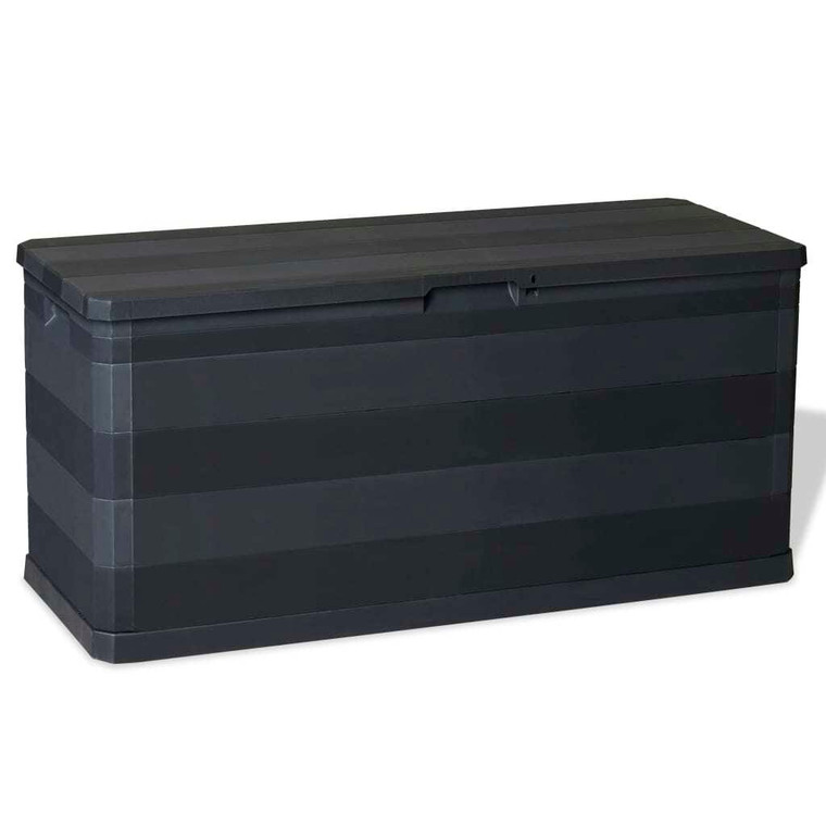 Patio Storage Box Black 46.1"x17.7"x22 A949-43708