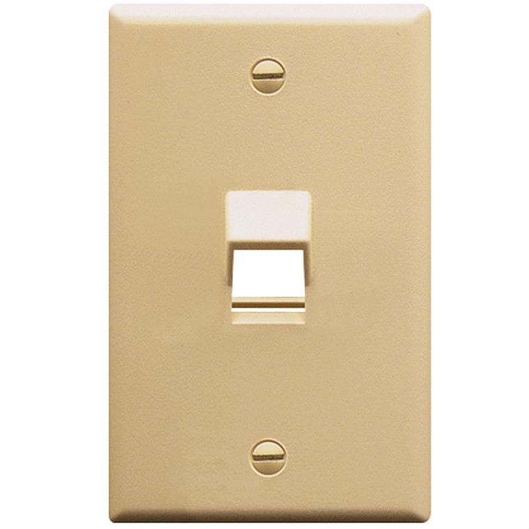 Faceplate angled 1-gang 1-port ivory C403-TDICC-IC107DA1IV