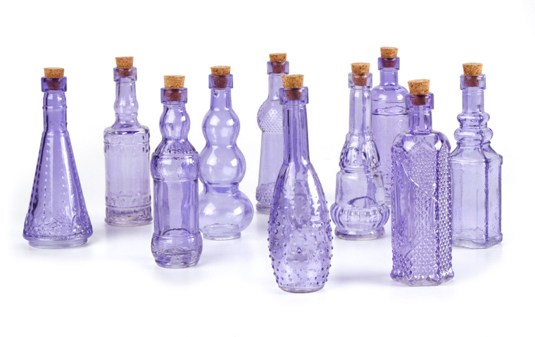 Darice Glass Bottle Purple 5 Inch 1 Pack of 1 Piece N274-FC01688690