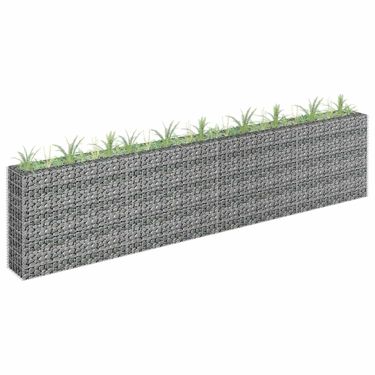 Gabion Raised Bed Galvanized Steel 141.7"x11.8"x35.4 A949-145643