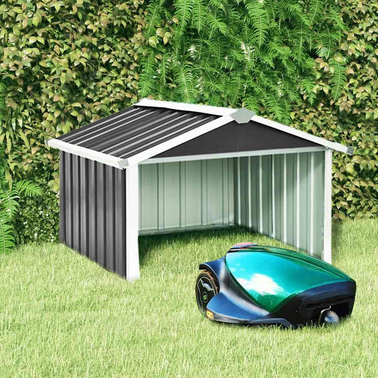 Garden Robot Lawnmower Shed 36.2"x38.2"x24.8" Galvanized Steel Anthracite A949-150909