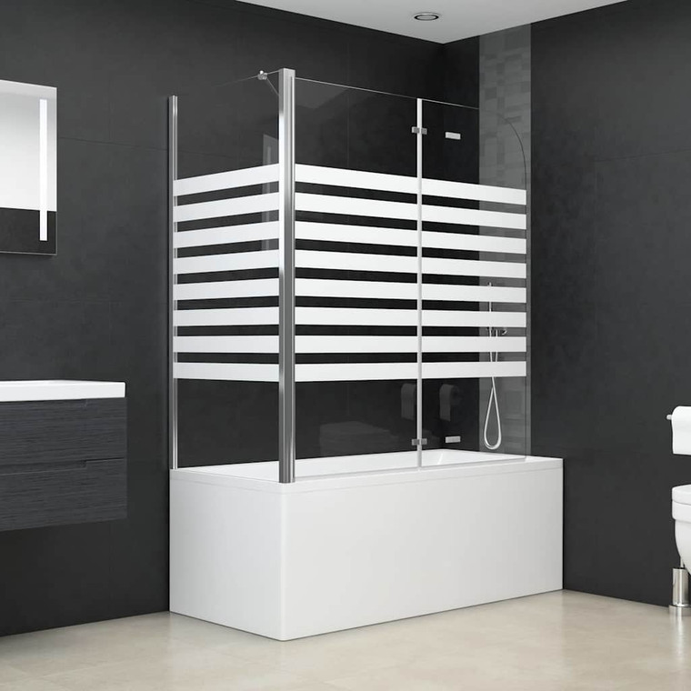  Bath Enclosure 47.2"x26.8"x51.2" Tempered Glass Stripe A949-146226