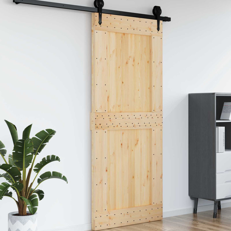  Door NARVIK 37.40 x 82.68 in Solid Pine Wood (Untreated) A949-42047092
