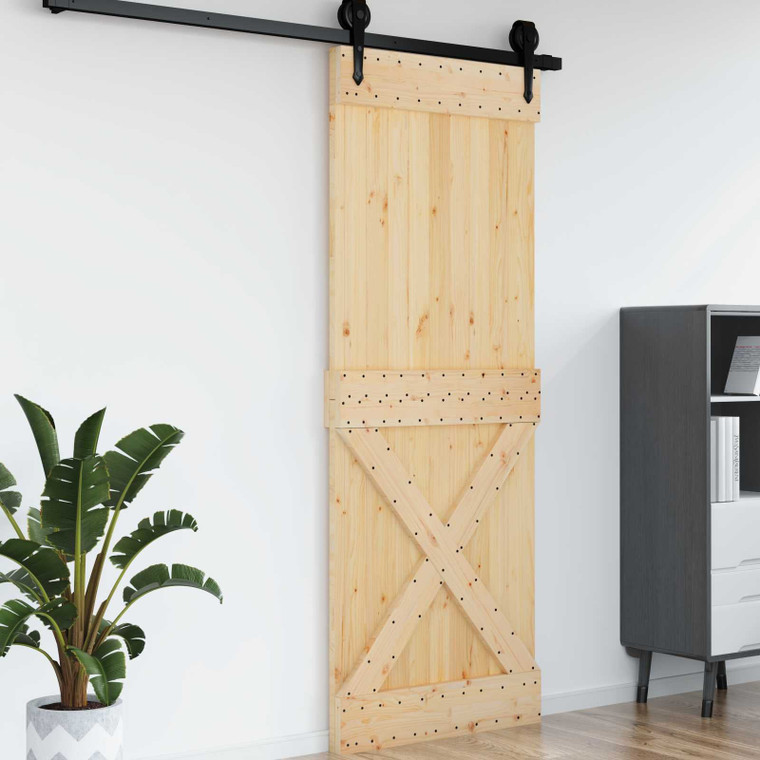  Door NARVIK 33.46 x 82.68 in Solid Pine Wood (Untreated) A949-42047096