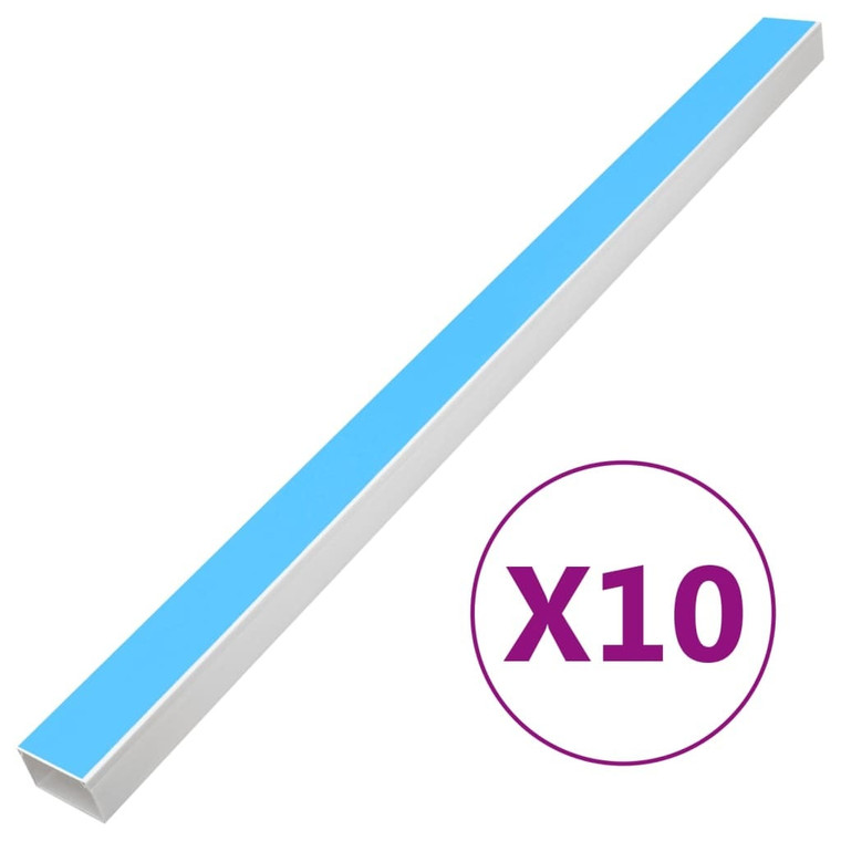  Cable Trunking Self-Adhesive 3.9"x2.4" 32.8'PVC A949-155954