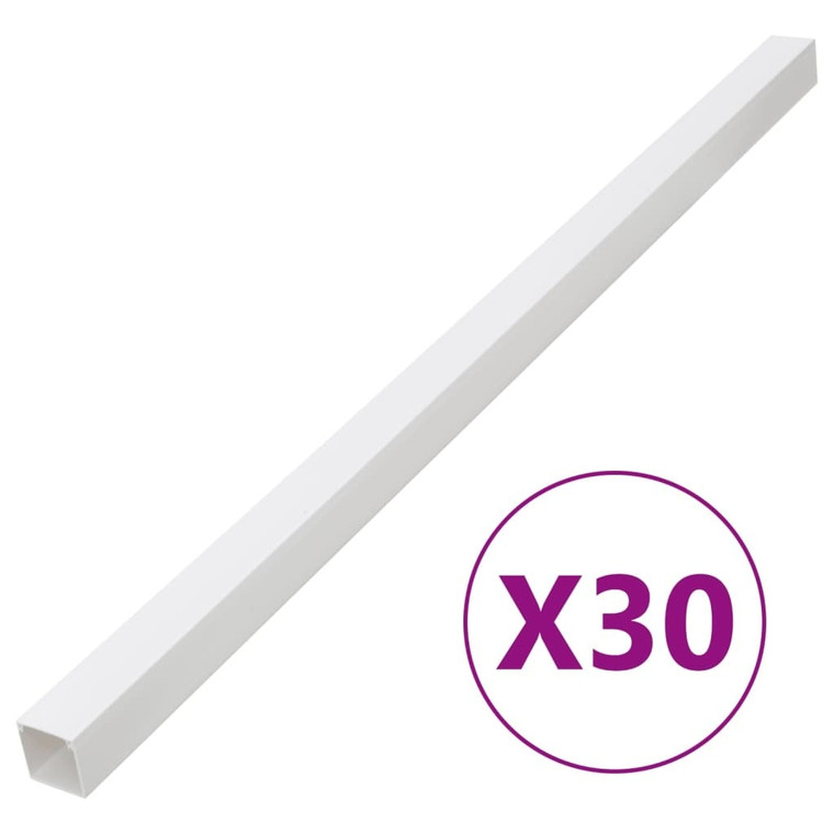  Cable Trunking 2.4"x1.6" 98.4'PVC A949-155934