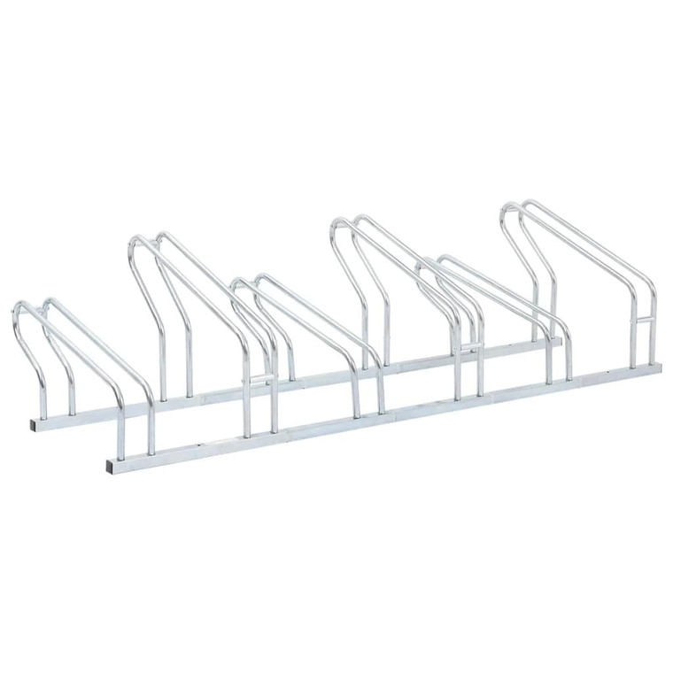  Bicycle Stand for 6 Bikes Floor Freestanding Galvanized Steel A949-4005577