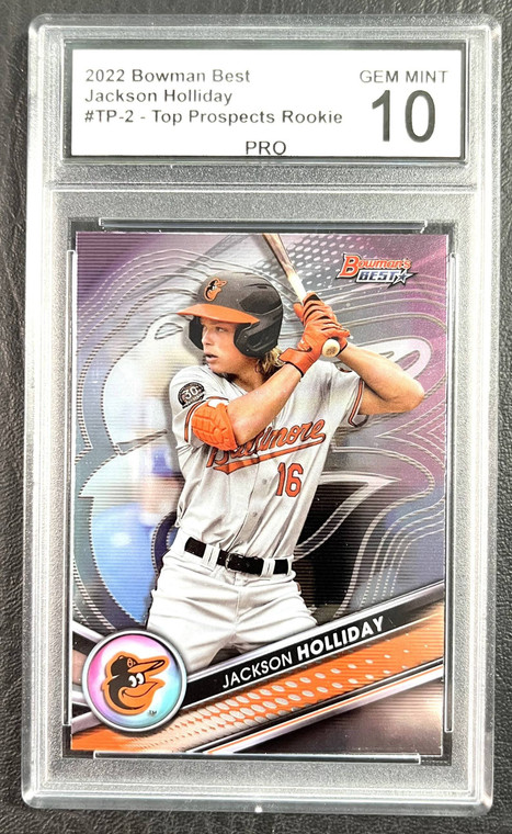 Jackson Holliday Bowman Best #TP-2 Top Prospect Rookie - Gem Mint 10 X584-XoiHPyisoHyz