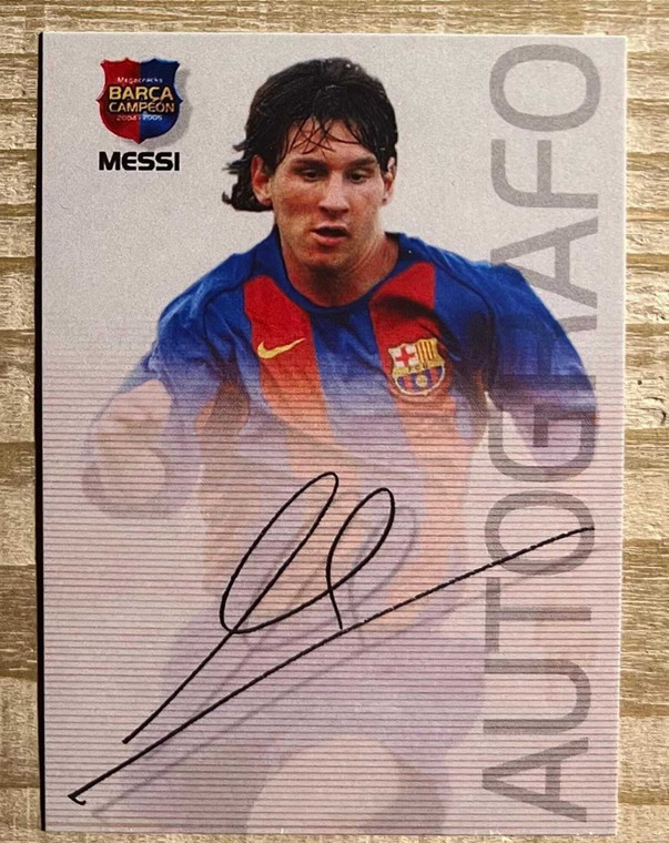 Messi Autograph Facsimile RP Soccer (Football) Card X584-Cp5nBhOEzi53