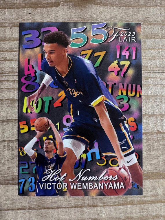 Victor Wembanyama 2023 Flair Hot Numbers Rookie Card - Metropolitans 92 X584-ECeeiqoYri6E