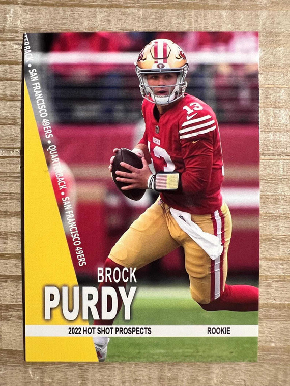 Brock Purdy 2022 Hot Shot Prospects Rookie Card - San Francisco 49ers X584-uiIZAYSRbEbm