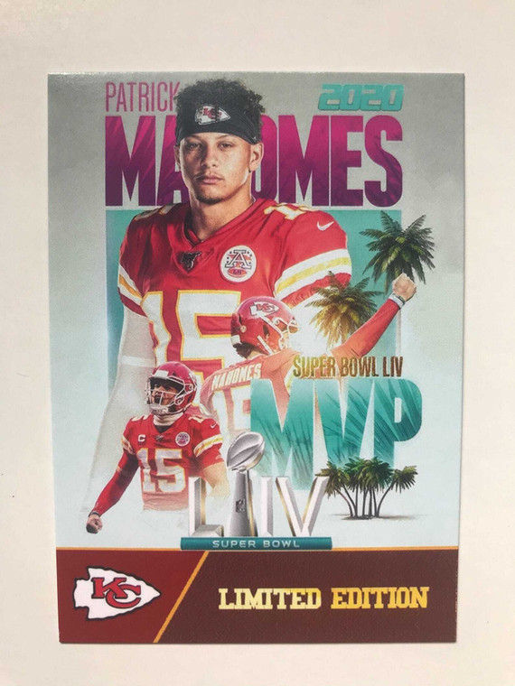 Patrick Mahomes 2020 Super Bowl LIV (54) MVP Limited Edition Football Card - Kansas City Chiefs X584-TihT7T5xcBaR