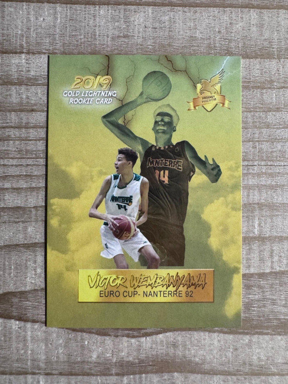 Victor Wembanyama 2019 Euro Cup Nanterre 92 Gold Lightning Rookie Basketball Card - Yellow Variant X584-Wn6hAFrZXHgW