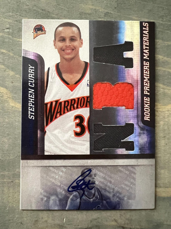 Steph (Stephen) Curry 2010 Rookie Autograph Facsimile Printed Patch RP Basketball Card - Golden Sta X584-G820kcaFxA9g