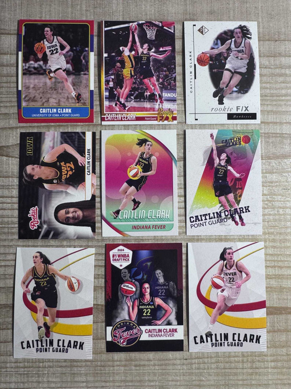 Caitlin Clark - 9 Card lot Mixed Rookies X584-lsCyj00PhpP8