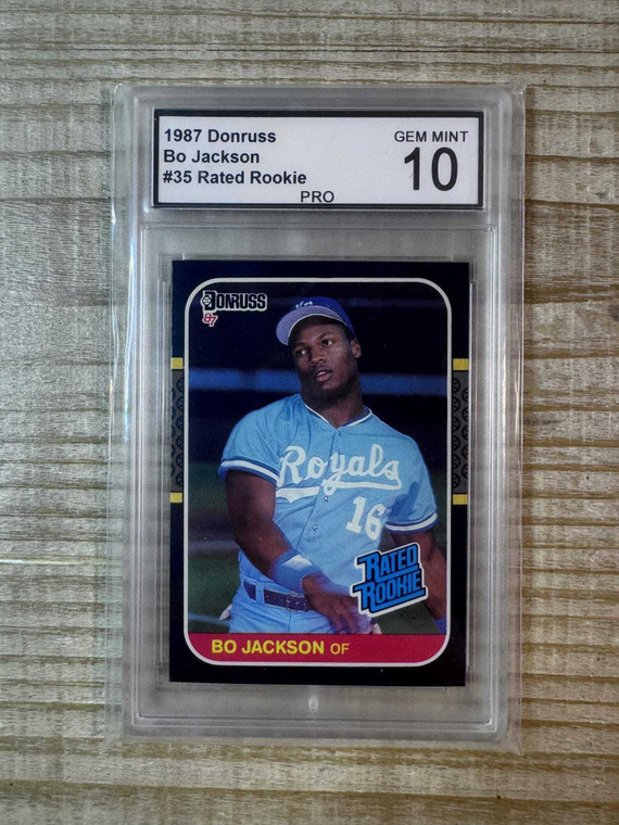 Bo Jackson 1987 Donruss Rated Rookie #35 Royals - Gem Mint 10 X584-Z1XimpexuoY9