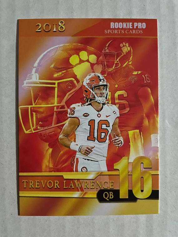 Trevor Lawrence 2018 Rookie Pro Rookie Card - Clemson Tigers College Card X584-i49NYYOh9yDm