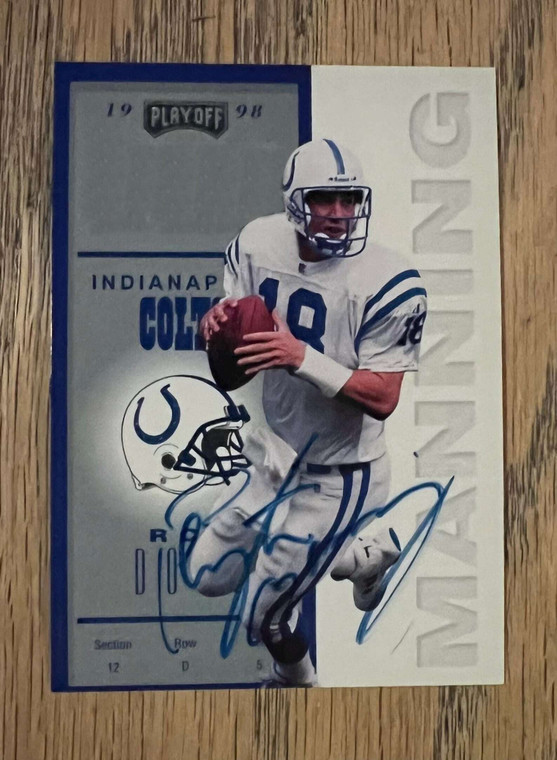 Peyton Manning 1998 Rookie Autograph Facsimile RP Football Card - Indianapolis Colts X584-Bk2knNSvsAas