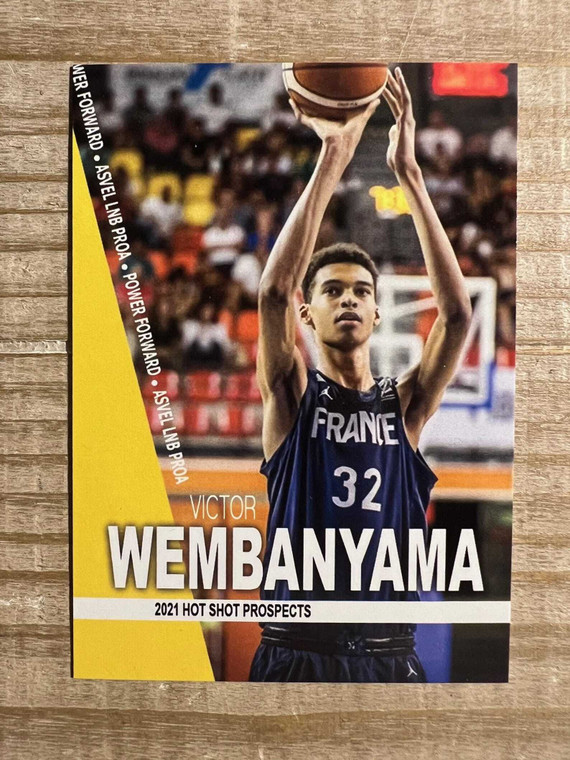 Victor Wembanyama 2021 Hot Shot Prospects Rookie Basketball Card - ASVEL LNB PRO A X584-B2n6PRlJ53GK