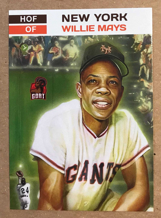 Willie Mays Hall of Fame Cartoon Artist Card 1 of 1000 X584-ZdH8FkmrIpaj