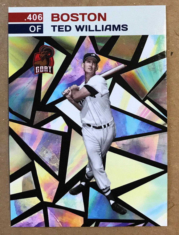 Ted Williams .406 Batting Average Commemorative Stain Glass Baseball Card 1 of 1000 X584-ybwU6fXs3Raz