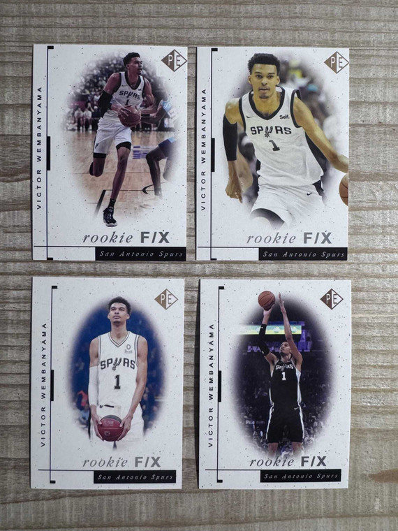 Victor Wembanyama lot of 4 2023 Prospector's Edge Rookie F/X Rookie Cards - San Antonio Spurs X584-swUu3aF7tdgQ