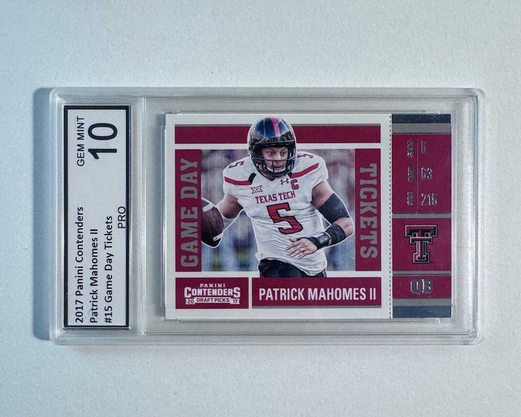 Patrick Mahomes II 2017 Panini Contenders Rookie Game Day Ticket #15 PGS Gem Mint 10 X584-ESm5rmk9yZBs