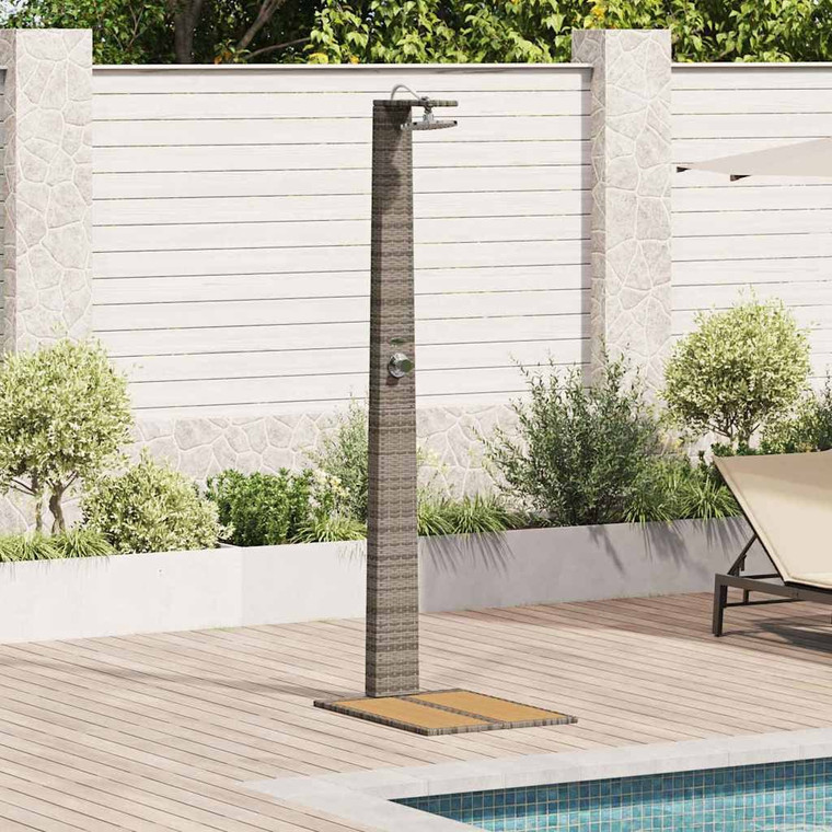  Garden Shower Poly Rattan Grey A949-42003416