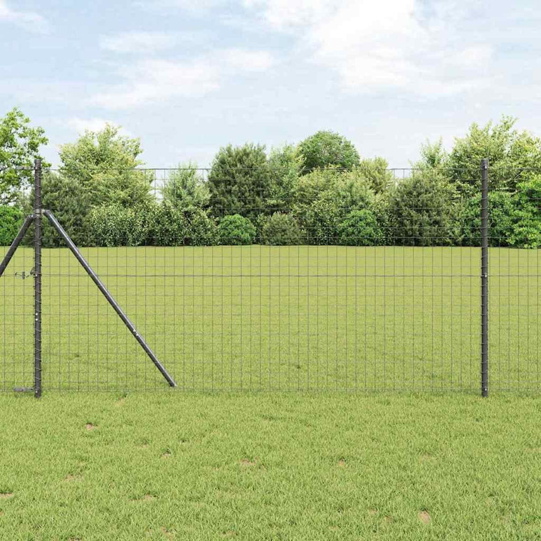  Euro Fence 3.28 x 32.81 ft PVC-coated iron Grey A949-42004477