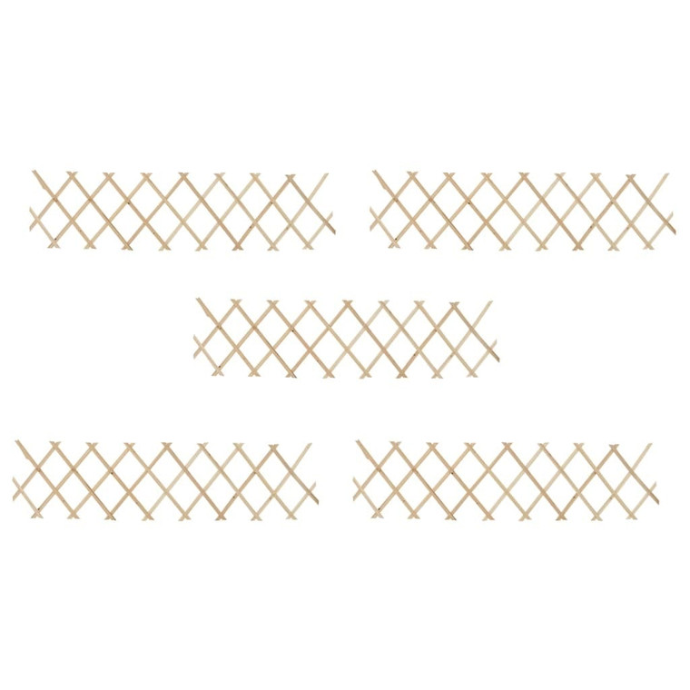  Trellis Fences 5 pcs Firwood 70.9"x11.8 A949-47239