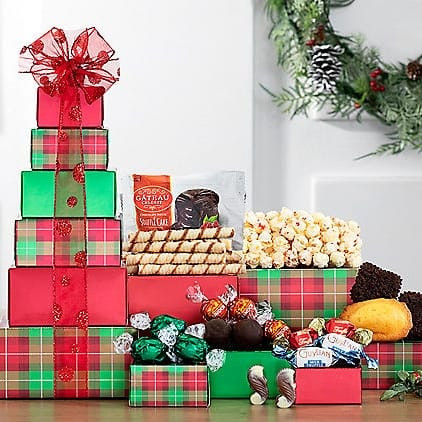 Christmas Plaid: Holiday Gift Tower Z954-WC-320