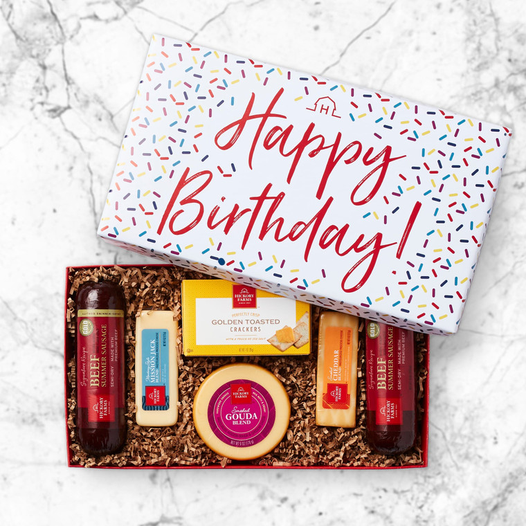 Happy Birthday: Meat & Cheese Gift Box Z954-GC-5275