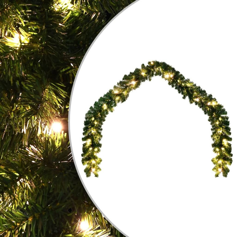  Christmas Garland with LED Lights 16 ft A949-242423