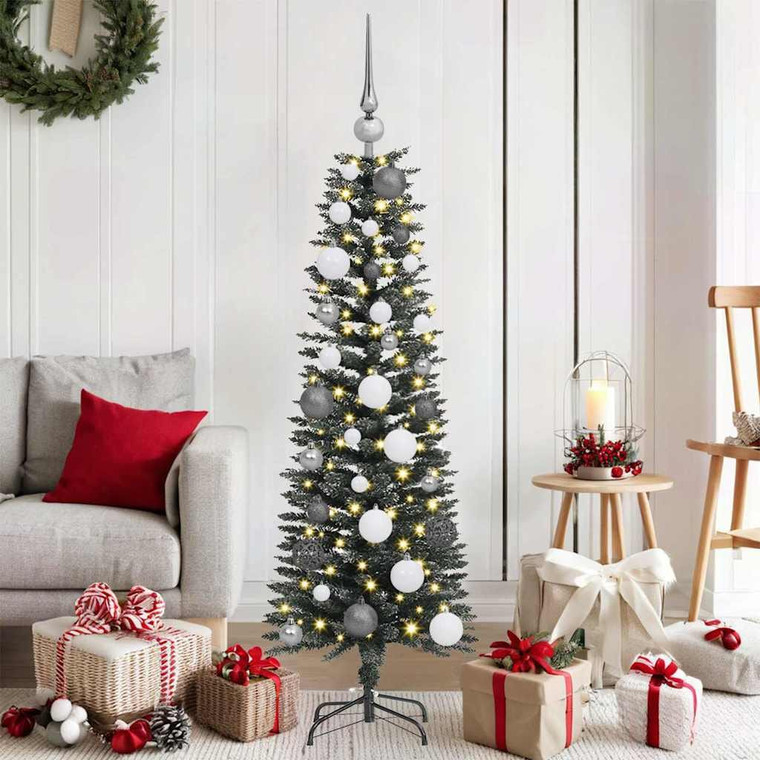  Artificial Christmas Tree with 150 LEDs Green 47.24 in A949-3395915