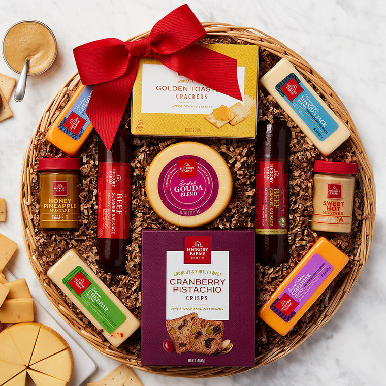 Savory Favorites: Meat & Cheese Gift Basket Z954-GC-5959