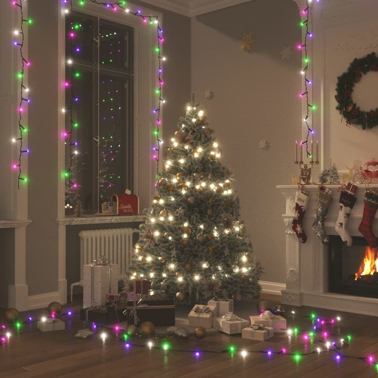 LED String with 300 LEDs Pastel Multicolor 98.4'PVC A949-343207