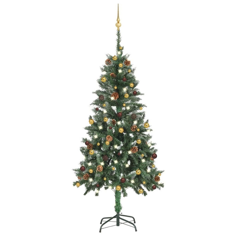 Artificial Pre-lit Christmas Tree with Ball Set 59.1 A949-3077799