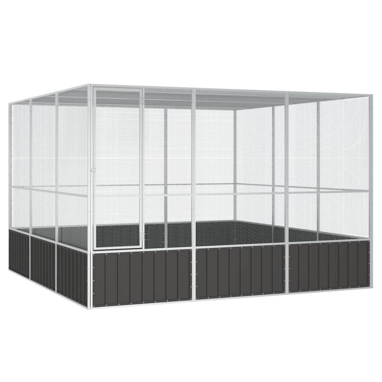 Bird Cage Anthracite 119.1"x127.8"x83.3" Galvanized Steel A949-171550