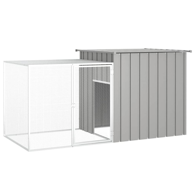 Rabbit Cage Gray 78.7"x35.8"x39.4" Galvanized Steel A949-3155528