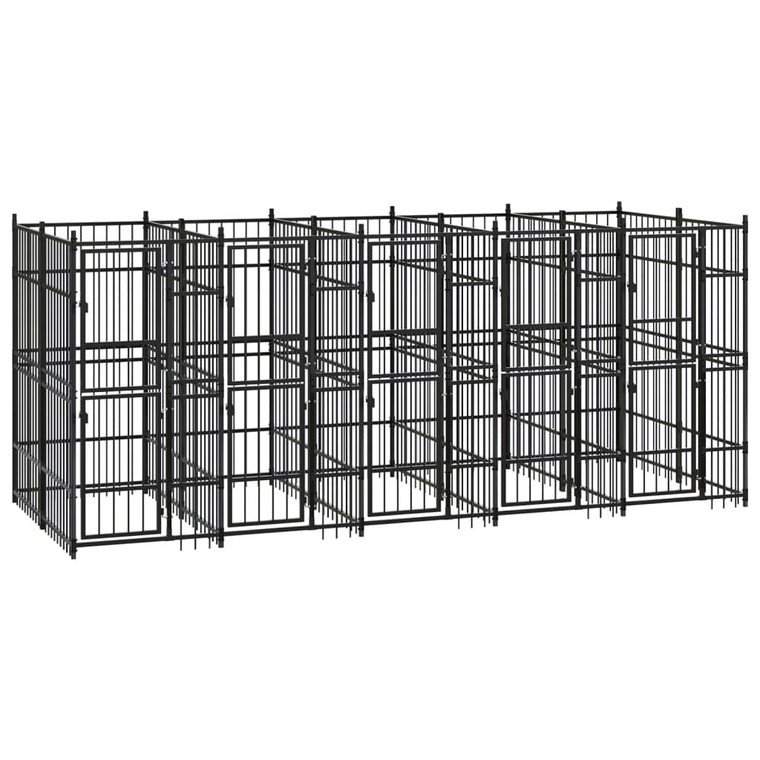 Outdoor Dog Kennel Steel 99.2 ft A949-3097940