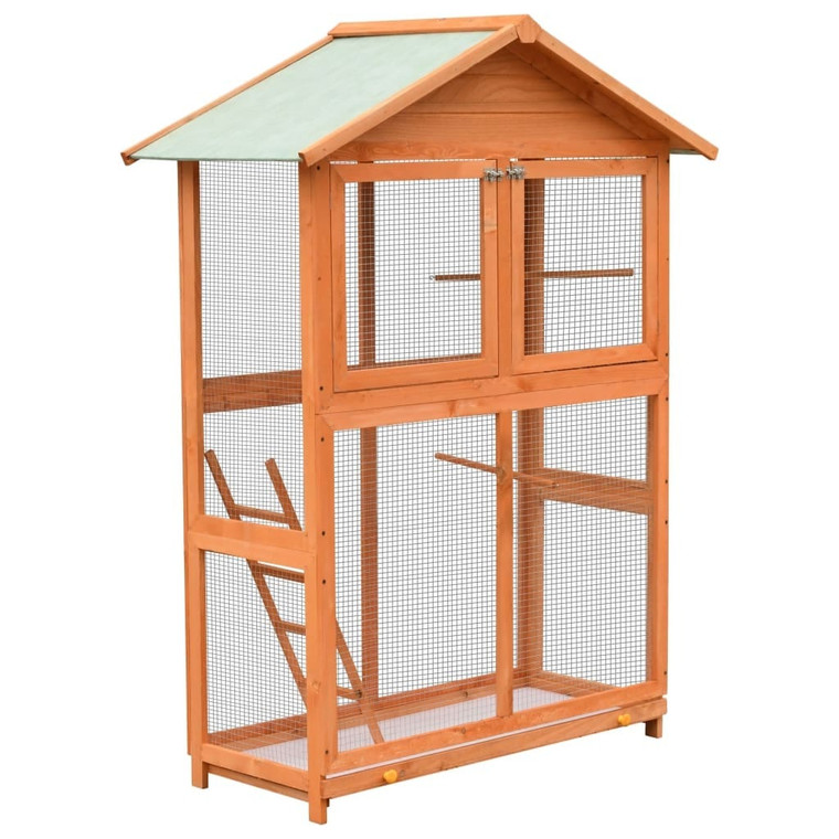 Bird Cage Solid Pine & Fir Wood 49.4"x23.4"x64.6 A949-170638