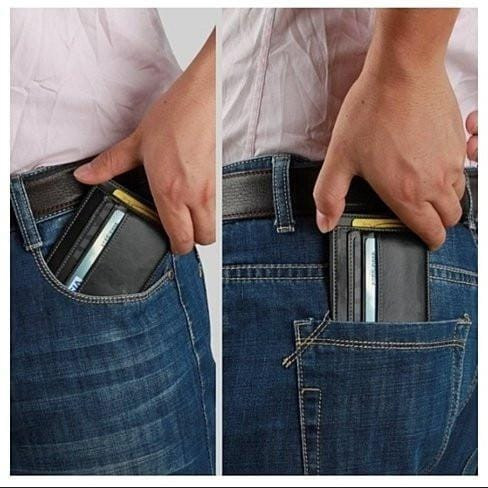Color: Brown - No Show Wallet With RFID Safe K290-19676464453